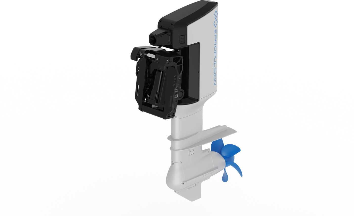 3D model of the ePropulsion X40 electric outboard